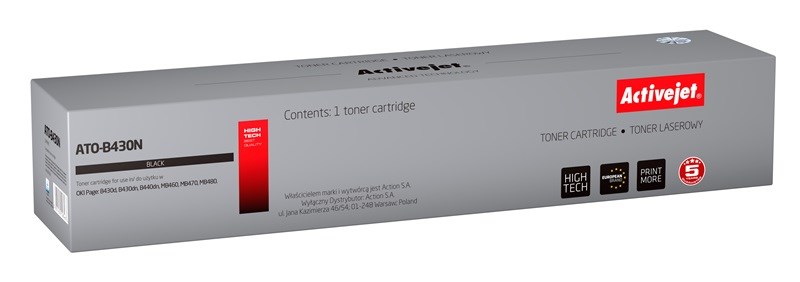 Activejet Schwarz Toner, Ato-B430n (Bk) - Bild 3