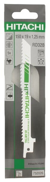 Hikoki (Hitachi) Sägeblatt Für Tigersäge (5stck) Hikoki 752026