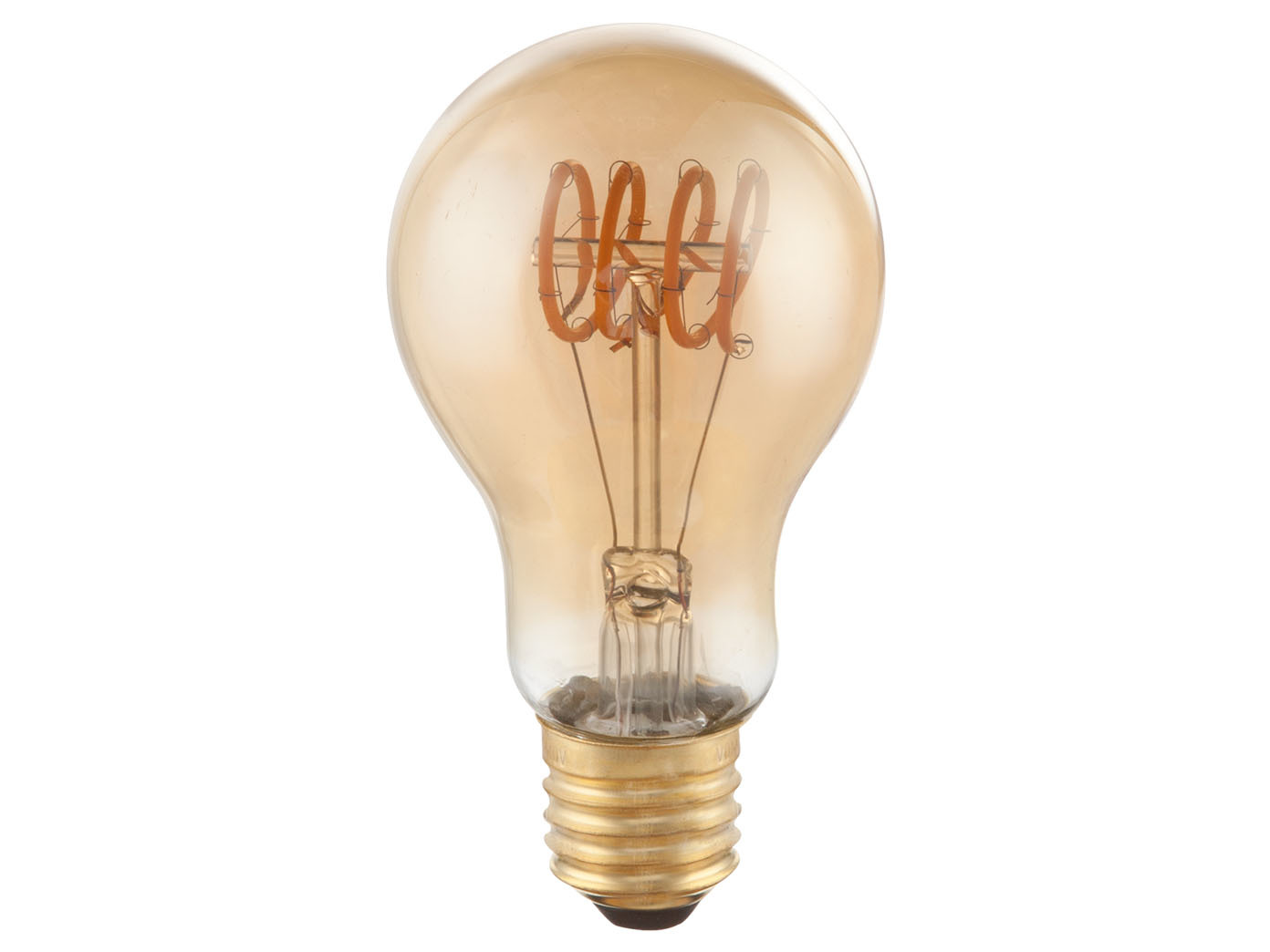 E27 Filament Led - 4,5 Watt, 200 Lumen, Warmweiß, Ø6cm - Extern Dimmbar