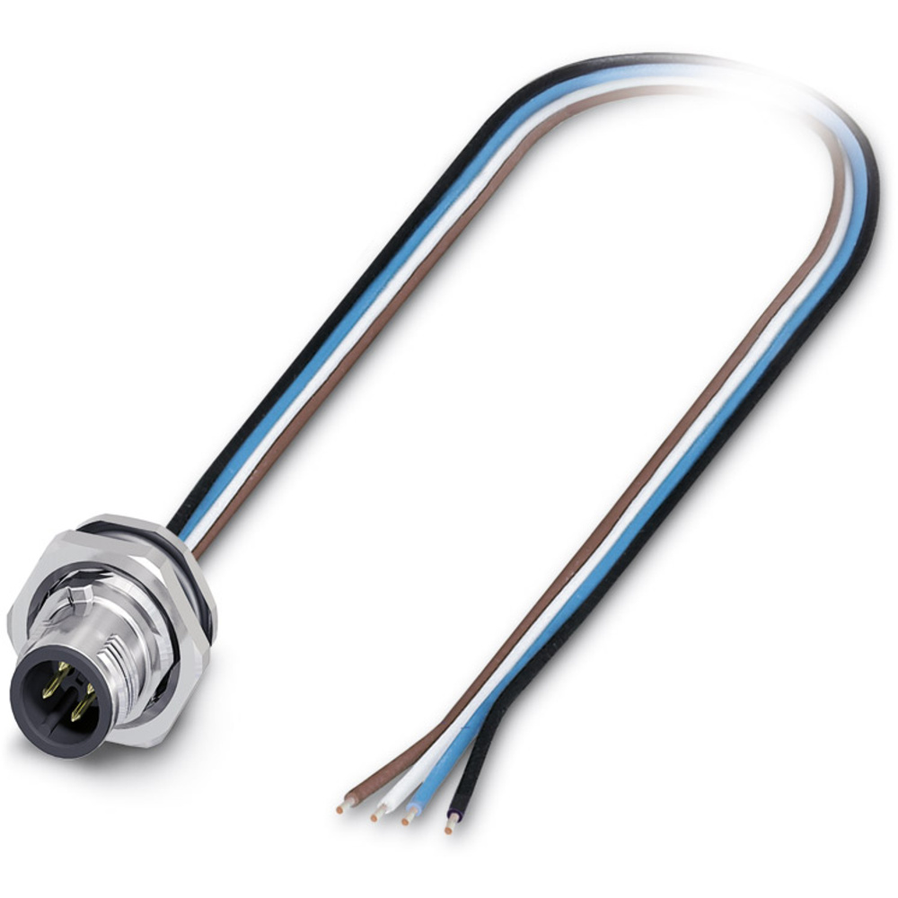 Phoenix Contact 1419629 Sensor-/Aktor-Einbausteckverbinder M12 Stecker, Einbau 0.50 M Polzahl Sensor