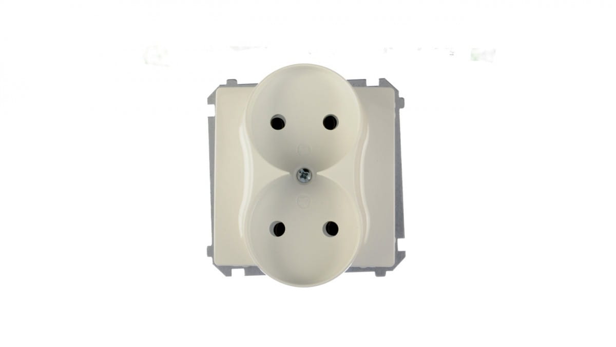 Oem Weiß Simon Basic Doppelsteckdose B/U 16A Ip20 Bmg2m.01/11