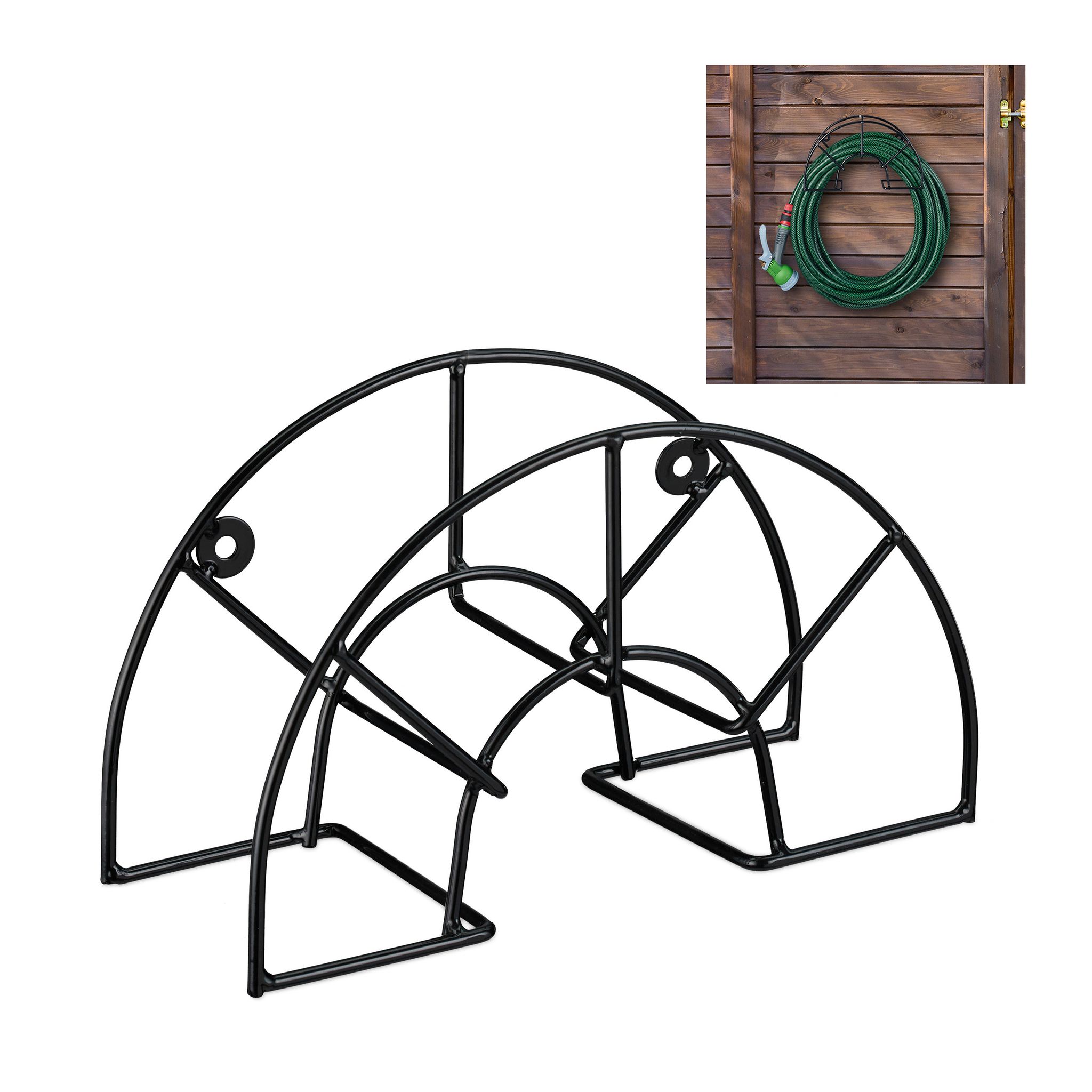 Portatubo Da Parete, Tubi Da 45 M 5 8', Supporto Da Giardino, Da Mu...