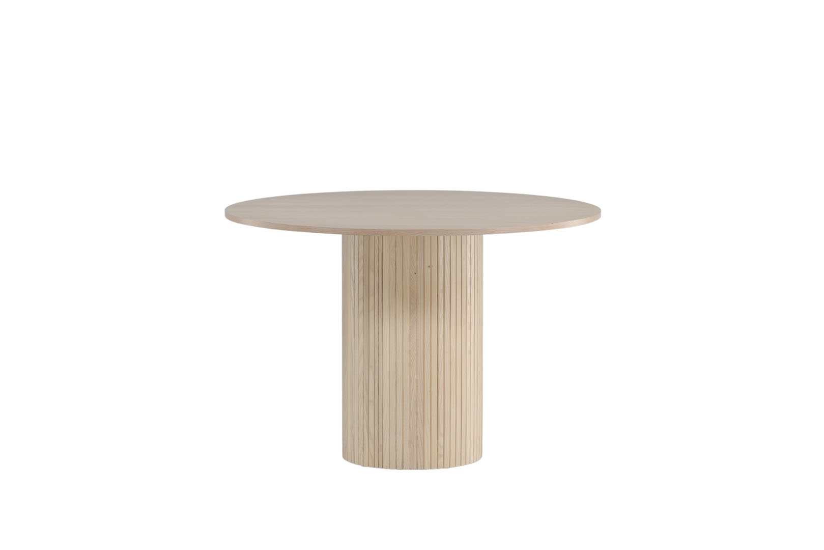 Venture Home  Schwarz Weiß Weißgewaschen Weißgewaschen Esstisch "Bianca Runder Esstisch Ø 110 Cm" Esszimmertisch Mdf Holzfurnier-Optik Rund Modern Urban von Baur - Image 5
