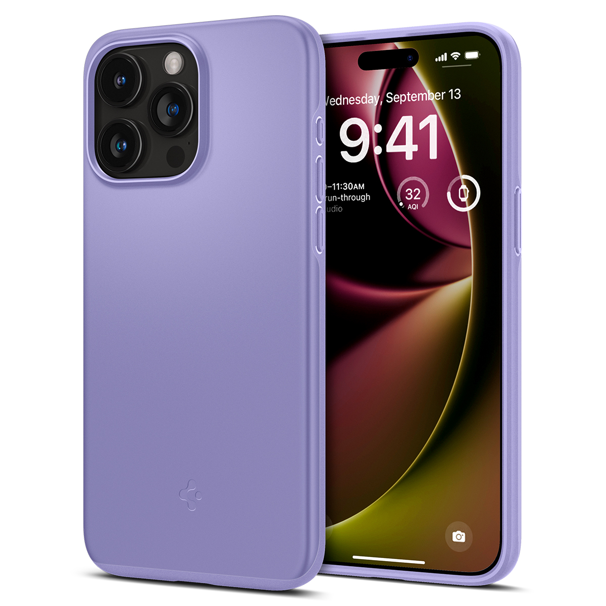 Spigen Thin Fit - iris purple - iPhone 15 Pro - Bild 4