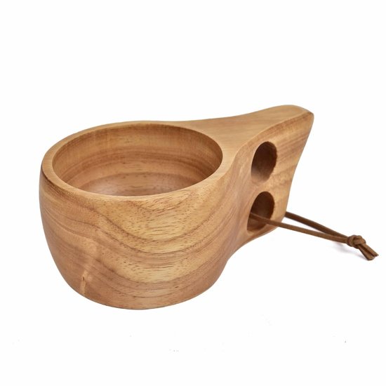Tazza Da Caffè In Legno, Tazza Da Tè In Legno, Tazza In Legno Fatta A Mano, Tazza Da Viaggio, Tazza Da Caffè Portatile In Legno Con Cinturino In Pelle, Tazza Da Caffè, Tè, Latte, Zaino Da Campeggio