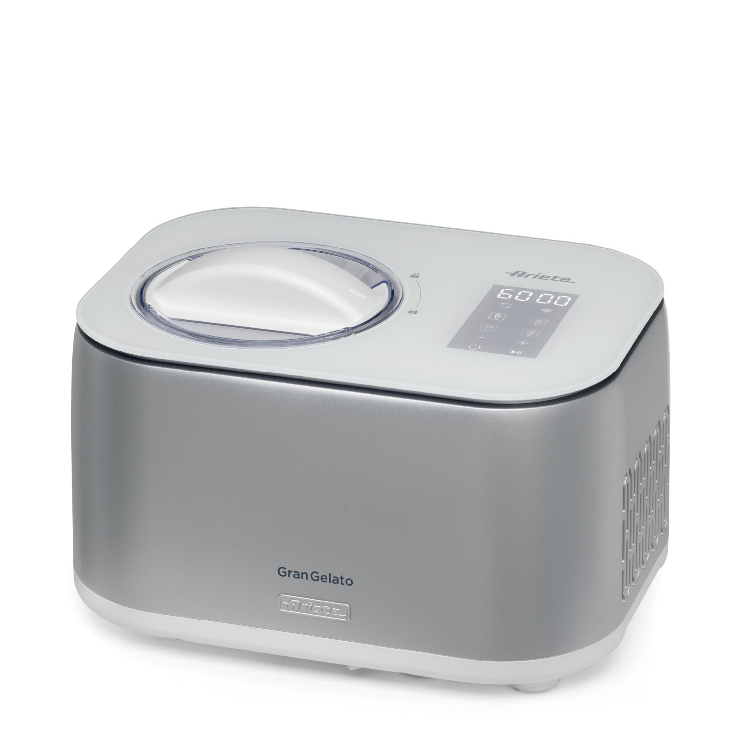Ariete Silber Eismaschine "Gran Gelato" 1 L 100 W Die Integrierte Nachkühlfunktion Hält Dein Eis Bis Zu 1 Stunde Kühl. von Baur - Image 2