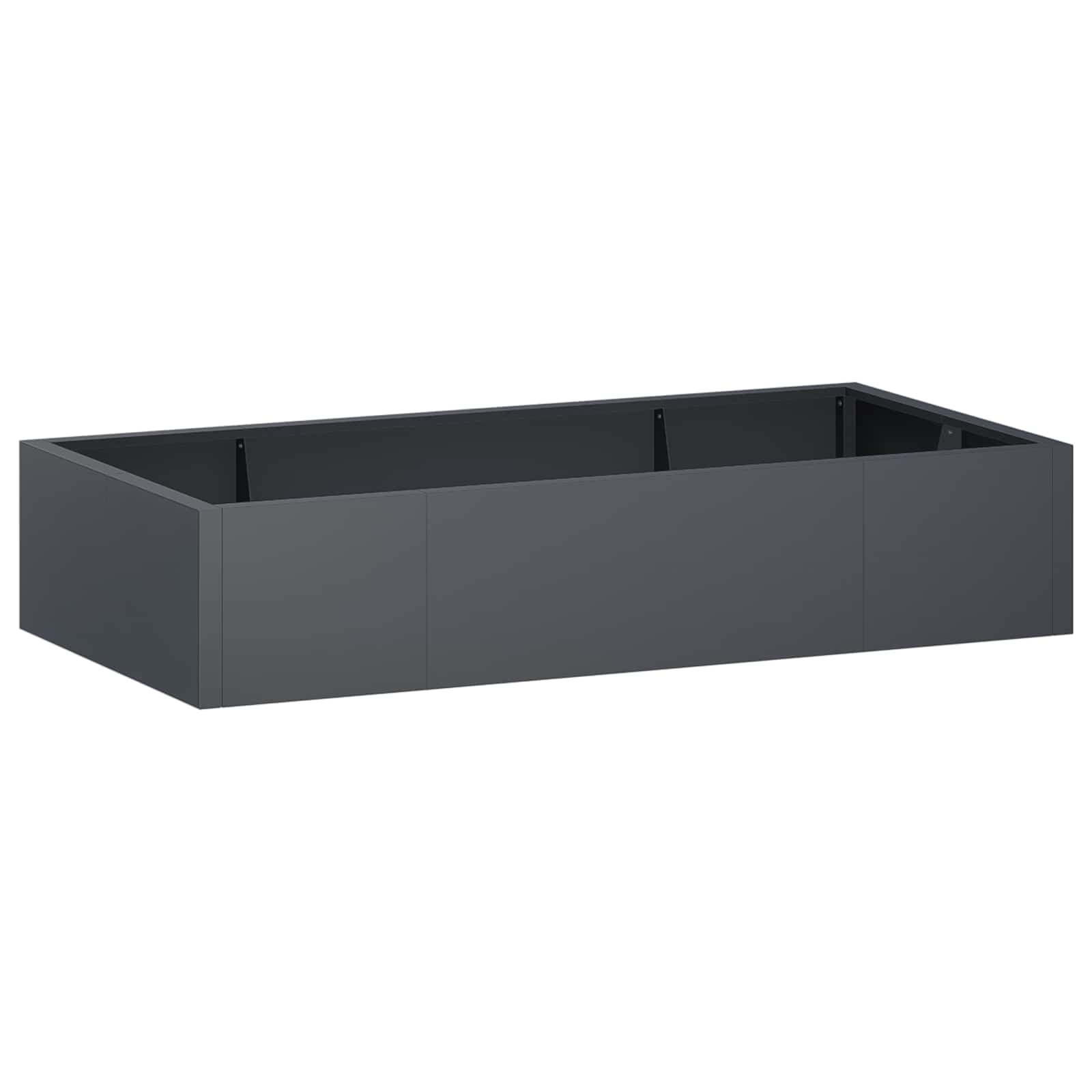 Vidaxl Stützmauer 6 Stk. 200 X 100 X 30 Cm Stahl Anthrazit 8721452888719 - Image 2