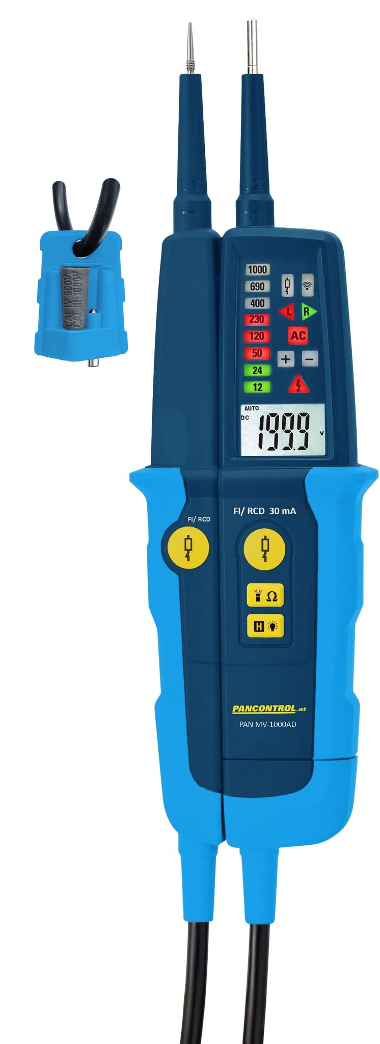 Pancontrol Spannungsprüfer mit LED und LCD Anzeige 1000V - Image 5