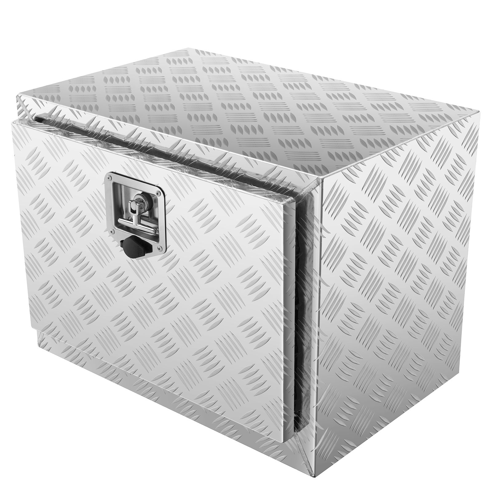 Coffre de camion sous châssis en aluminium, 61 x 35,6 x 40,6 cm, étanche avec serrure et poignée en T