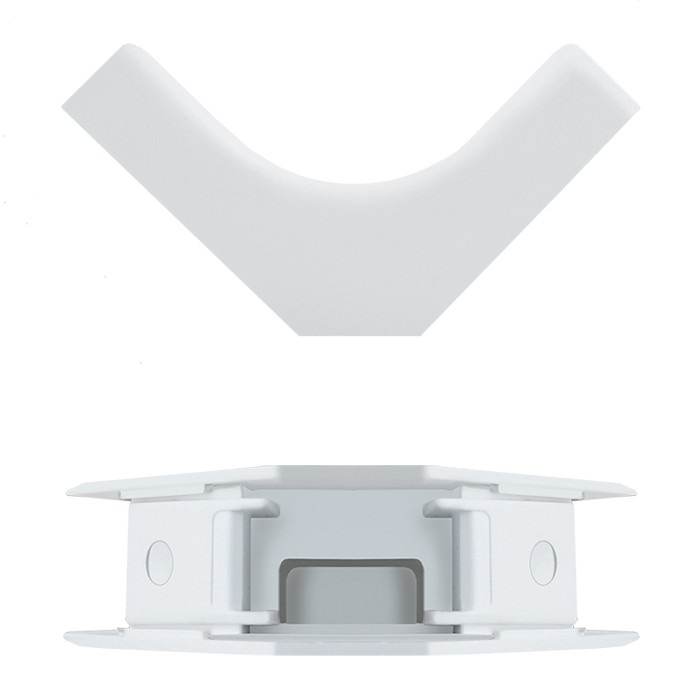 Oem Weiß Qoltec Innenecke 45 X 18 Mm