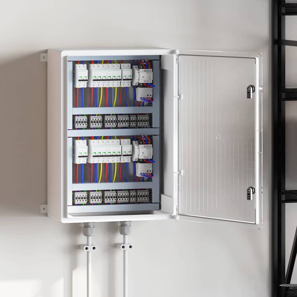 Armoire de rangement d'atelier en plastique ABS gris, 57 x 24,5 x 70 cm, extérieur