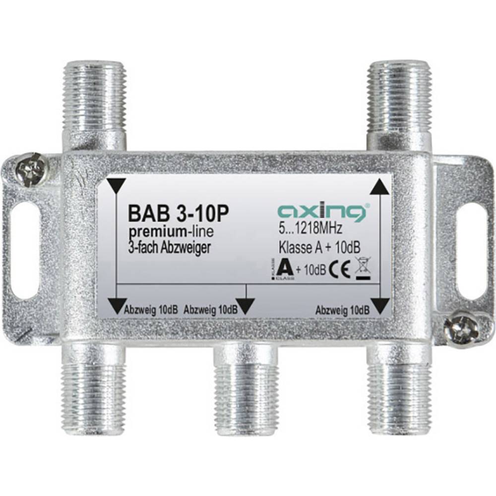 Axing BAB 3-10P Cable Tv Splitter 3-Way 5-1218 Mhz Audio & Video A...