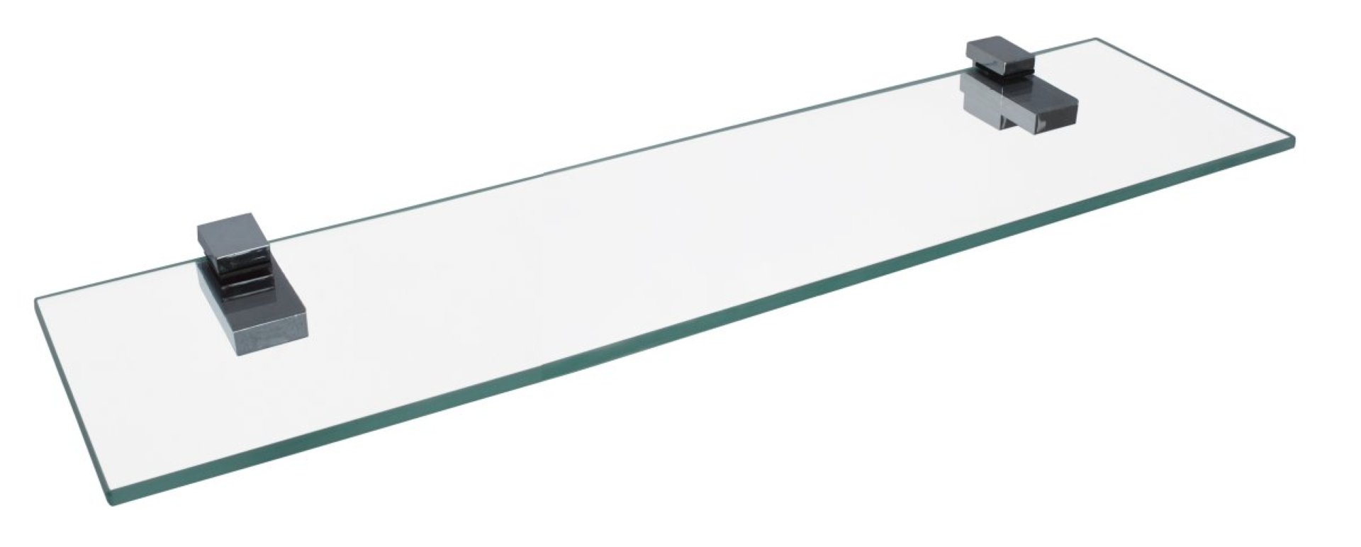 Fackelmann Glasablage 40 Cm / Wandregal Für Badaccessoires / Maße (b X T): Ca. 40 X 12 Cm / Wandablage Mit 6 Mm Stärke / Hochwertiges Glasregal Mit Halterungen / Wandregal Fürs Bad / Badregal Fürs Wc"