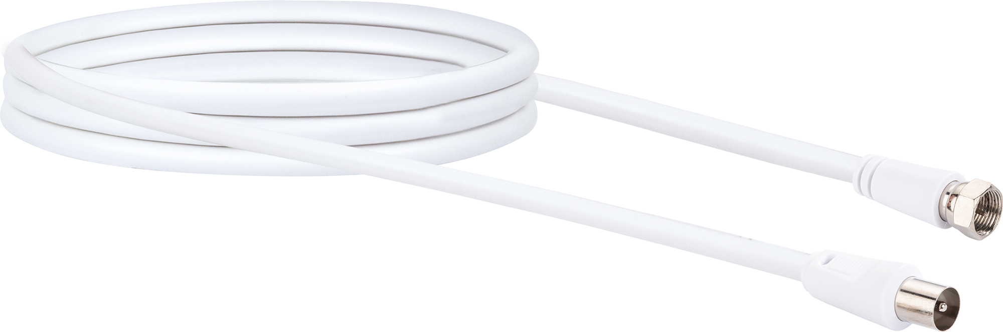 Schwaiger Sat Antennen Adapter Kabel Kvck161 532 (75db) F Iec Weiß, 3,0m, 1x F Stecker / 1x Iec Stec Antennen &