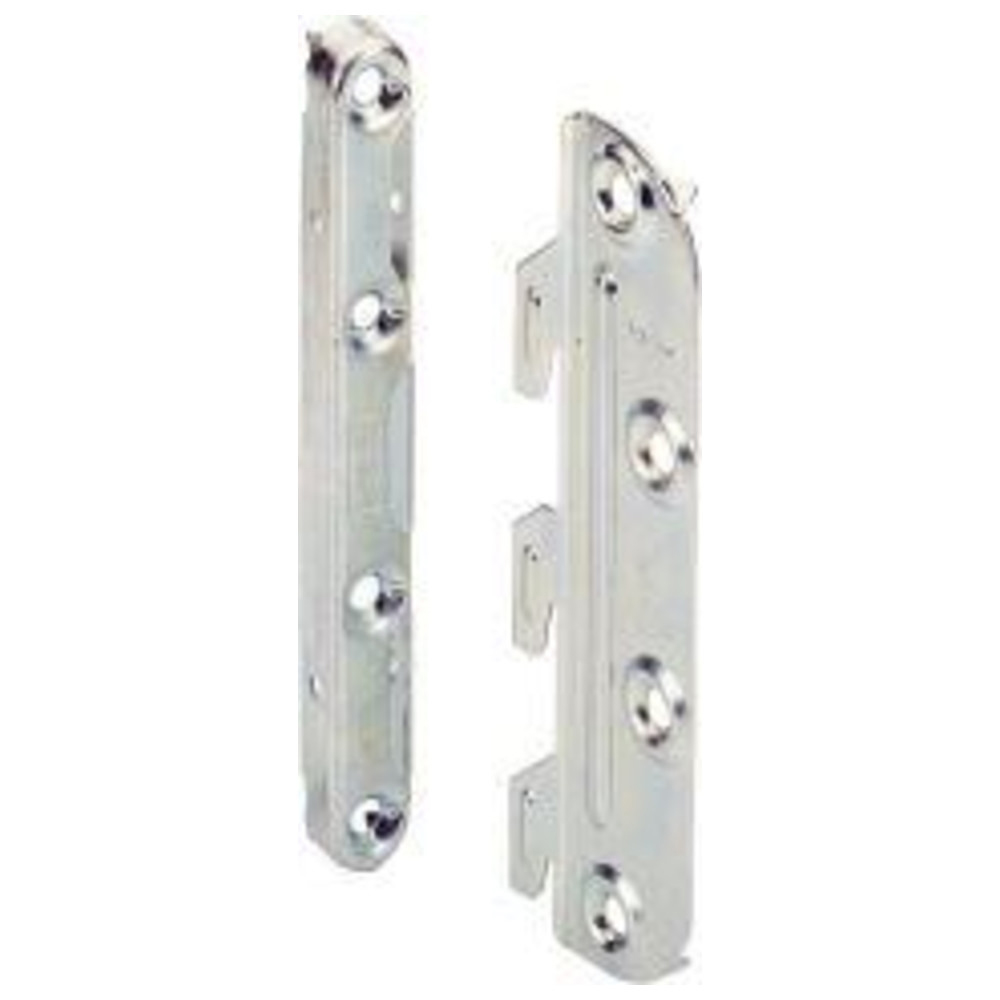 Hettich Weiß - Bett-Verbindungsbeschlag 127Mm,Mit 3 Haken 25183,Zum Einhängen Stahl Verzinkt