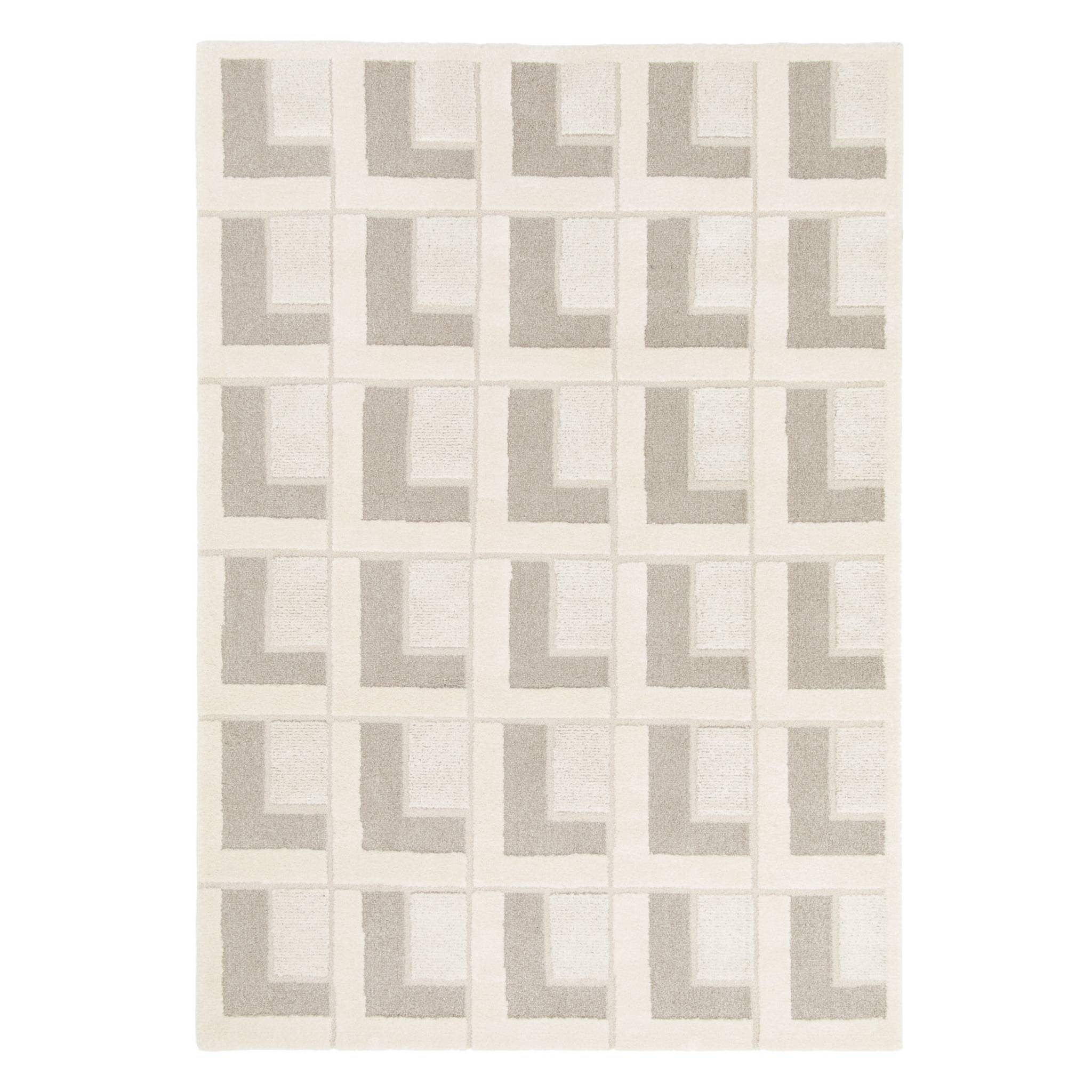 Sweeek Indoor Rug With Geometric Patterns In Cream 150x80 Cm - Eve