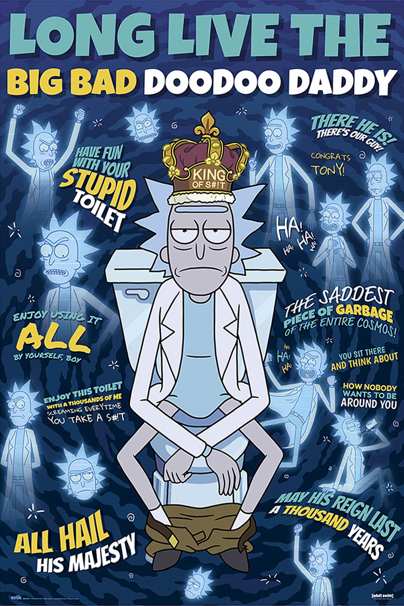 Mehrfarbig Bilder, Rick & Morty - Doodoo Daddy (61 X 2.70 Cm) - Image 3