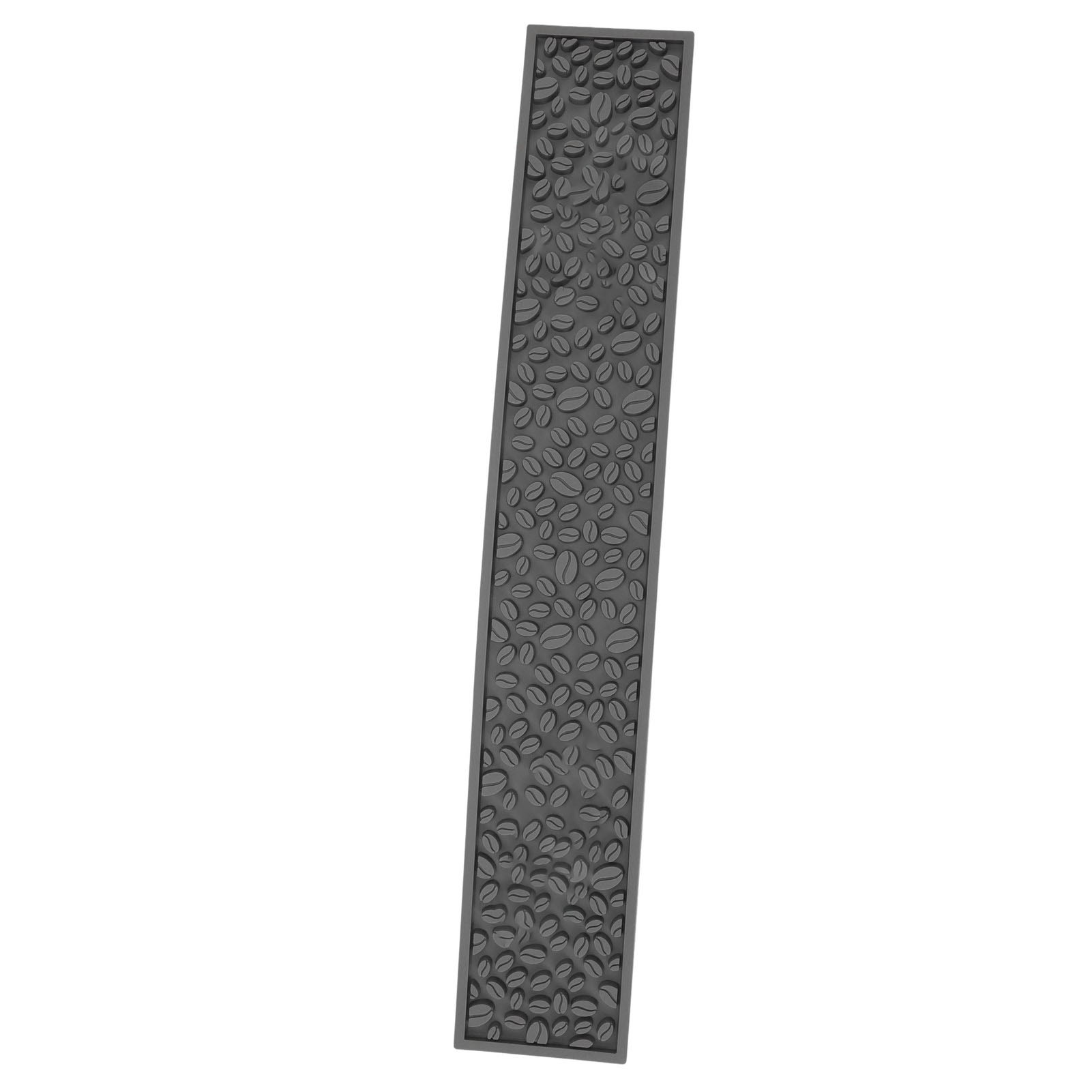 Tapis de comptoir antidérapant en PVC et silicone, lavable au lave-vaisselle, 60 x 10 cm, gris