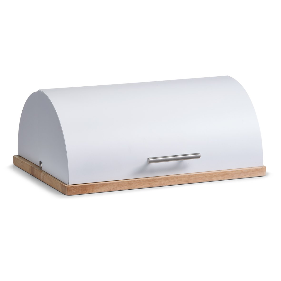 Zeller Porta Pane Moderno Bianco Design Rettangolare Metallo