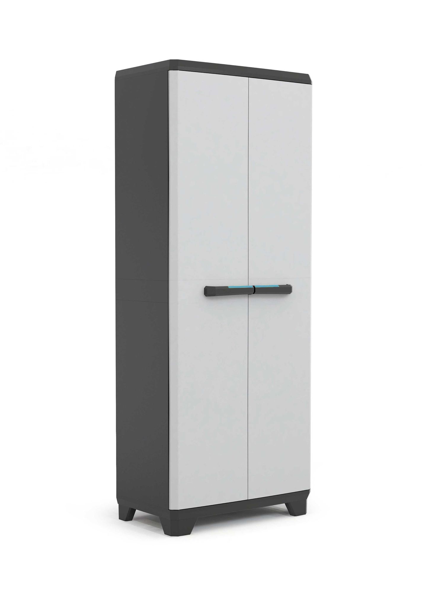 Keter Hellgrau, Schwarz, Blau Linear Kunststoffschrank, Hoch, Hellgrau/Schwarz/Blau, 68 X 39 X 173 Cm - Image 5