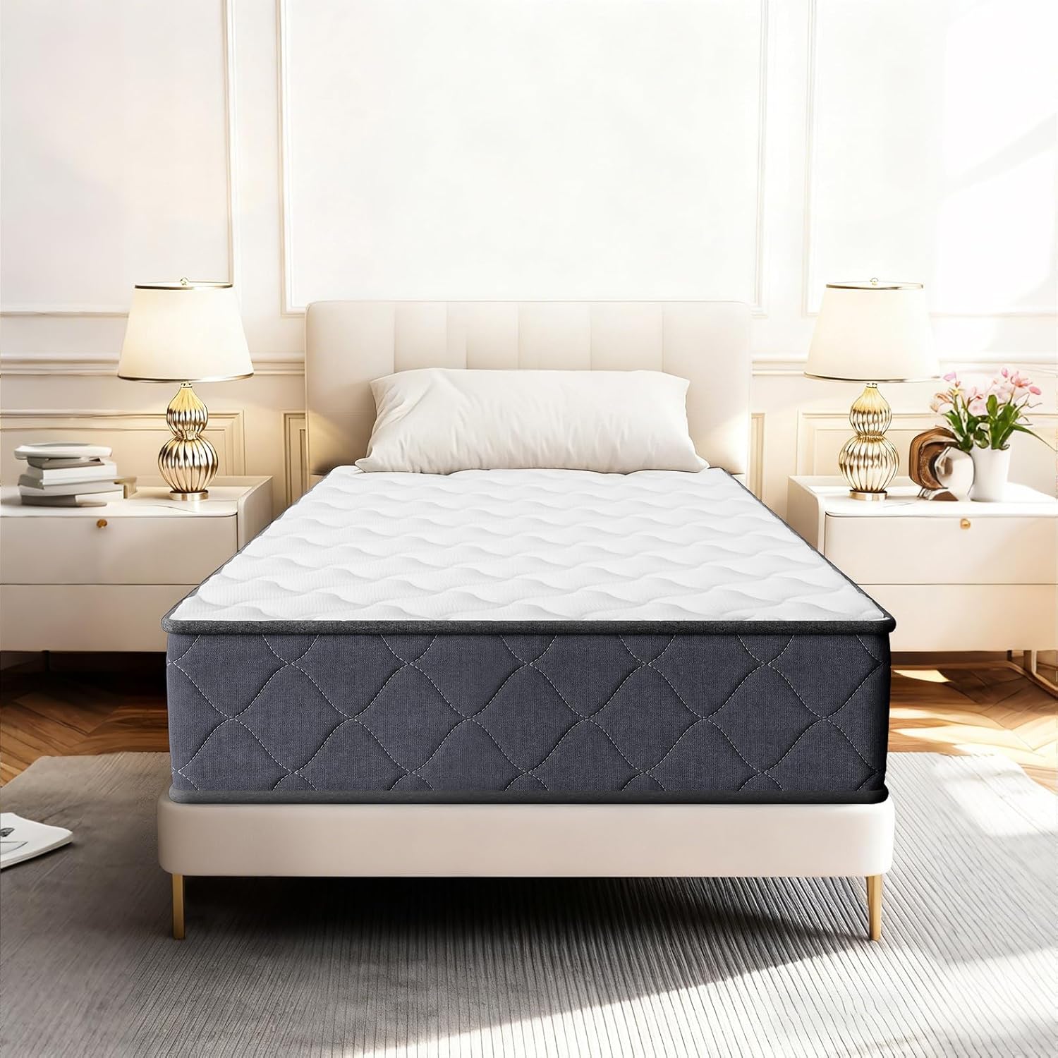 Dewinner – Matelas Mousse 90x190 Cm – Épaisseur 22 Cm – Haute Densité