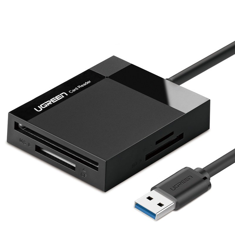 Kartenlesegerät USB 3.0 SD CF Micro SD MS Card Reader 4 Slots Adapter 50cm Kabel - Bild 4