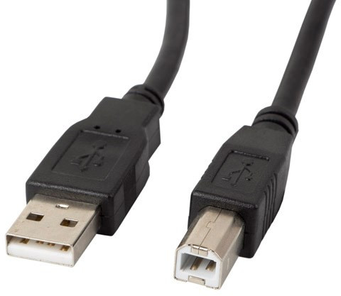 Lanberg Schwarz Am-Bm Ferrit-Usb-2.0-Kabel, 1 M,