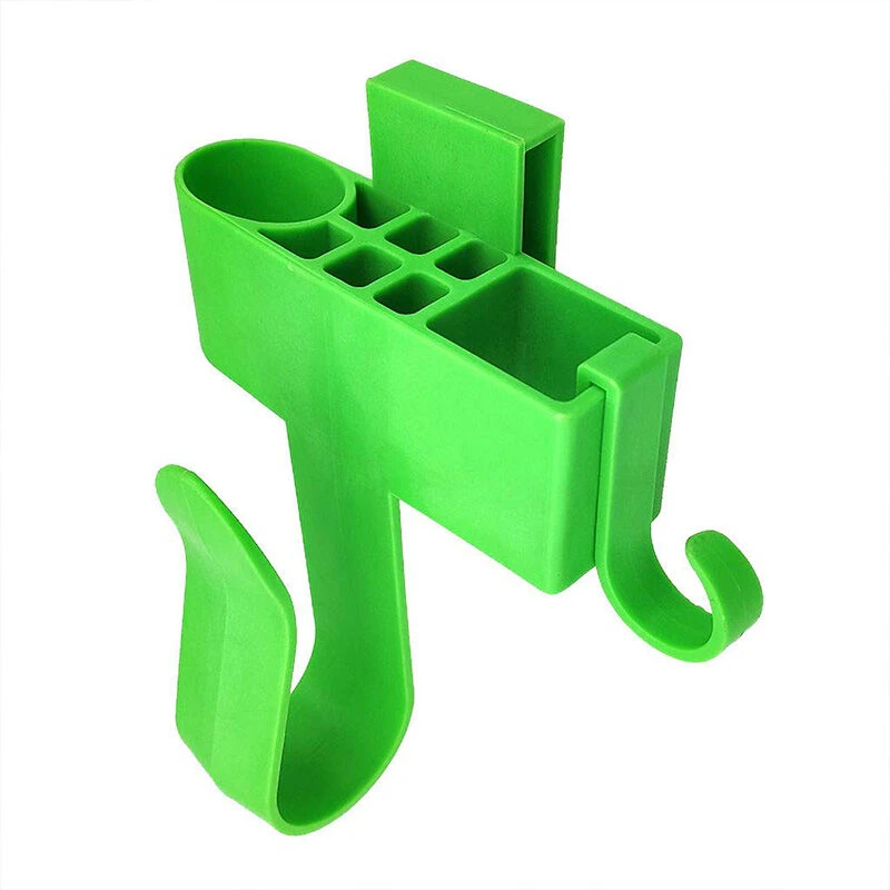 Coffret porte-outils portable en alliage d'aluminium, fixation murale, 20 x 15 x 5 cm, vert