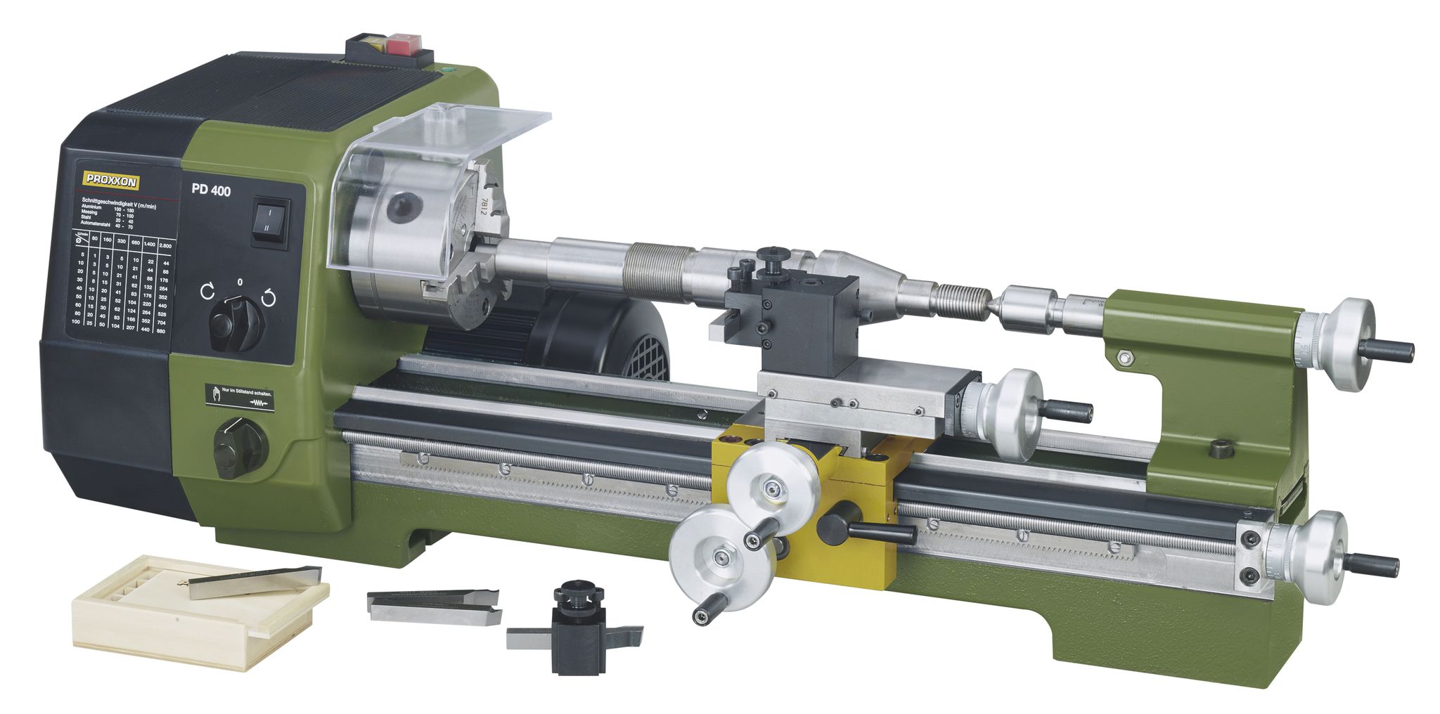 Proxxon Präzisionsdrehmaschine Pd 400 870 W Motordrehzahl 1400/2800 /Min