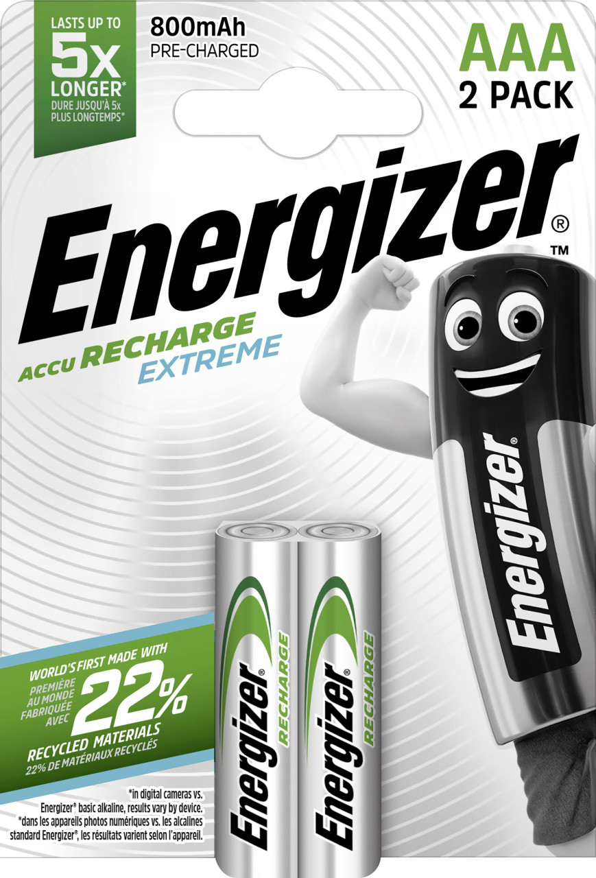 Energizer - Extreme Hr03 Micro (Aaa)-Akku Nimh 800 Mah 1.2 V 2 St.