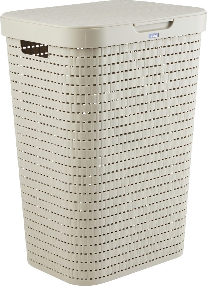 Rotho Wäschesammler Country, 55 L cappuccino - Image 2
