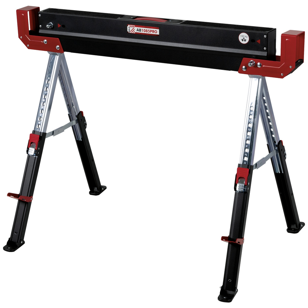 Holzmann Schwarz Maschinen Ab1085pro Arbeitsbock Höhenverstellbar, Klappbar 590 Kg (B X T) 1085 Mm X 632 M