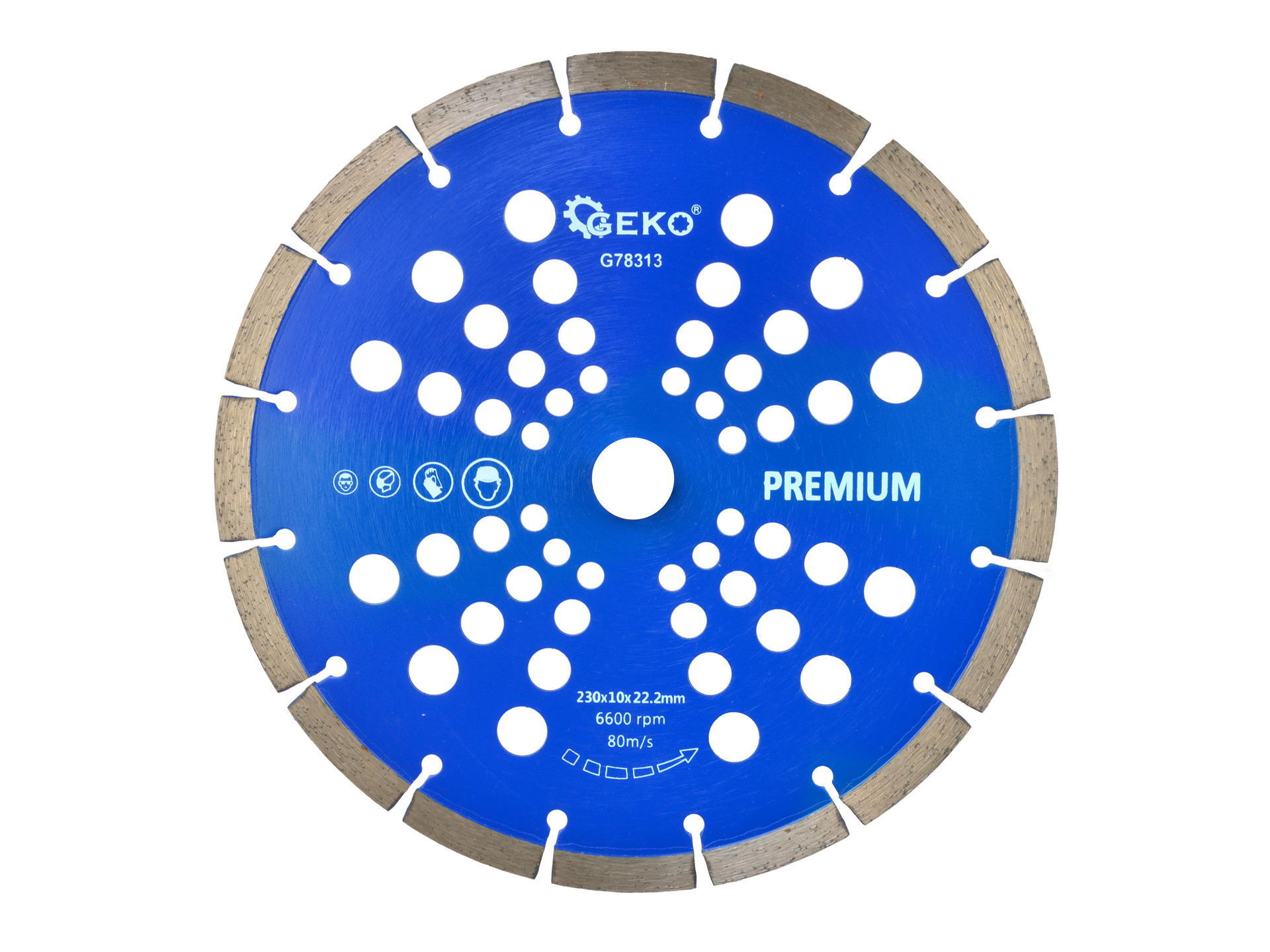 Import Diamantscheibe, Segment 230 X 10 X 22,2 Mm. Geko Premium Von Laser (25)