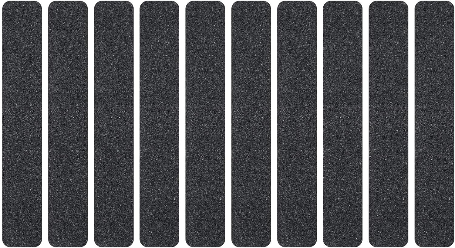 Bande adhésive antidérapante prédécoupée noire, 30 cm x 5 cm, pour marches, escaliers, échelles et rampes, lot de 10