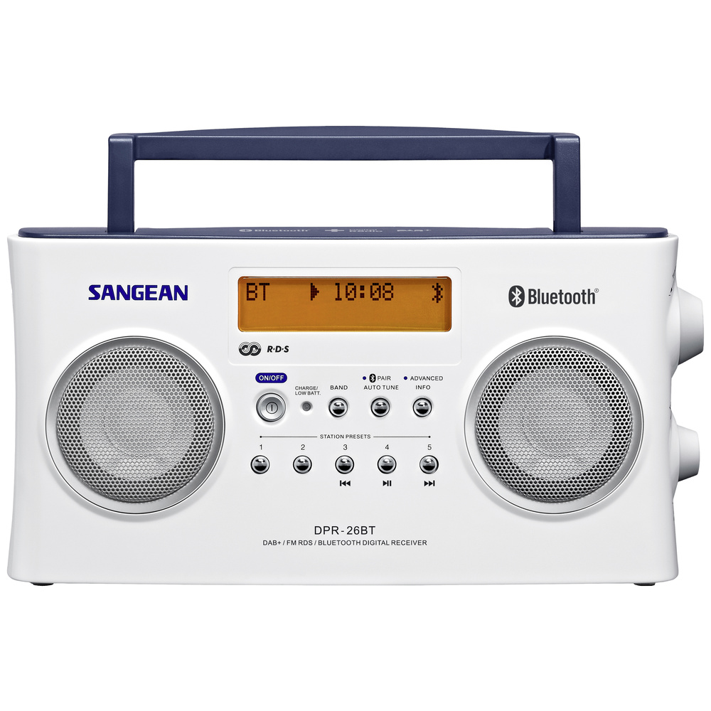 Joom Marketlink Europe Weiß Sangean Hedonic 260 Portable Radio 2 W Rms White - Bild 2