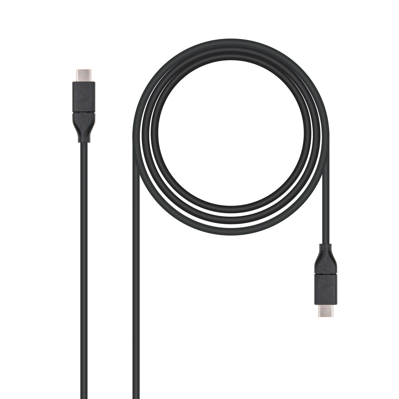 Nanocable Schwarz -Kabel Usb 3.1 Typ C Auf Usb Typ C Stecker/Stecker 1 M - Bild 4