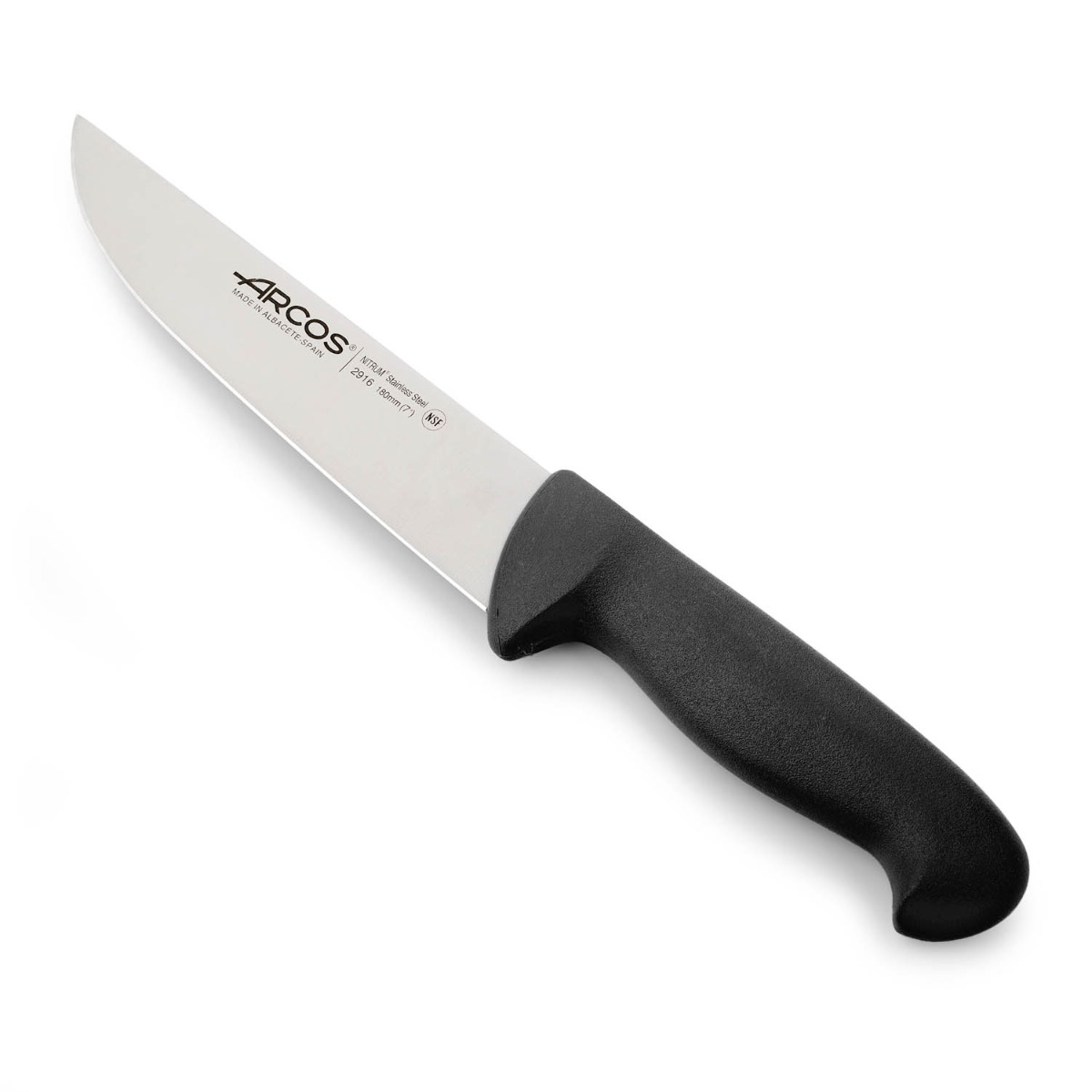 Arcos Schwarz Metzgermesser Farbe - Prof 291625 Edelstahl Nitrum Und Mango Ergonomische E Polypropylenklinge Und 18 Cm Klinge, Vitrine