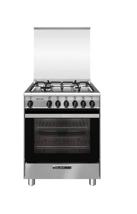 Glem Gas Sa664vi Cucina Forno Gas Vent A Acciaio Inox
