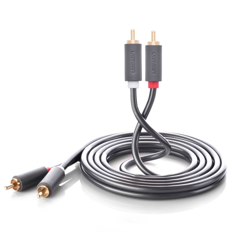 Stereo-Audio-/Videokabel, 2X Cinch, 5 M, Grau - Bild 5