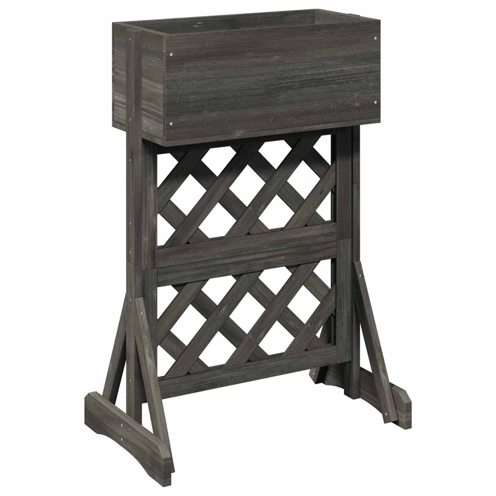 vidaXL Trellis de Jardín Vertical Gris 48 x 30 x 70,5 cm