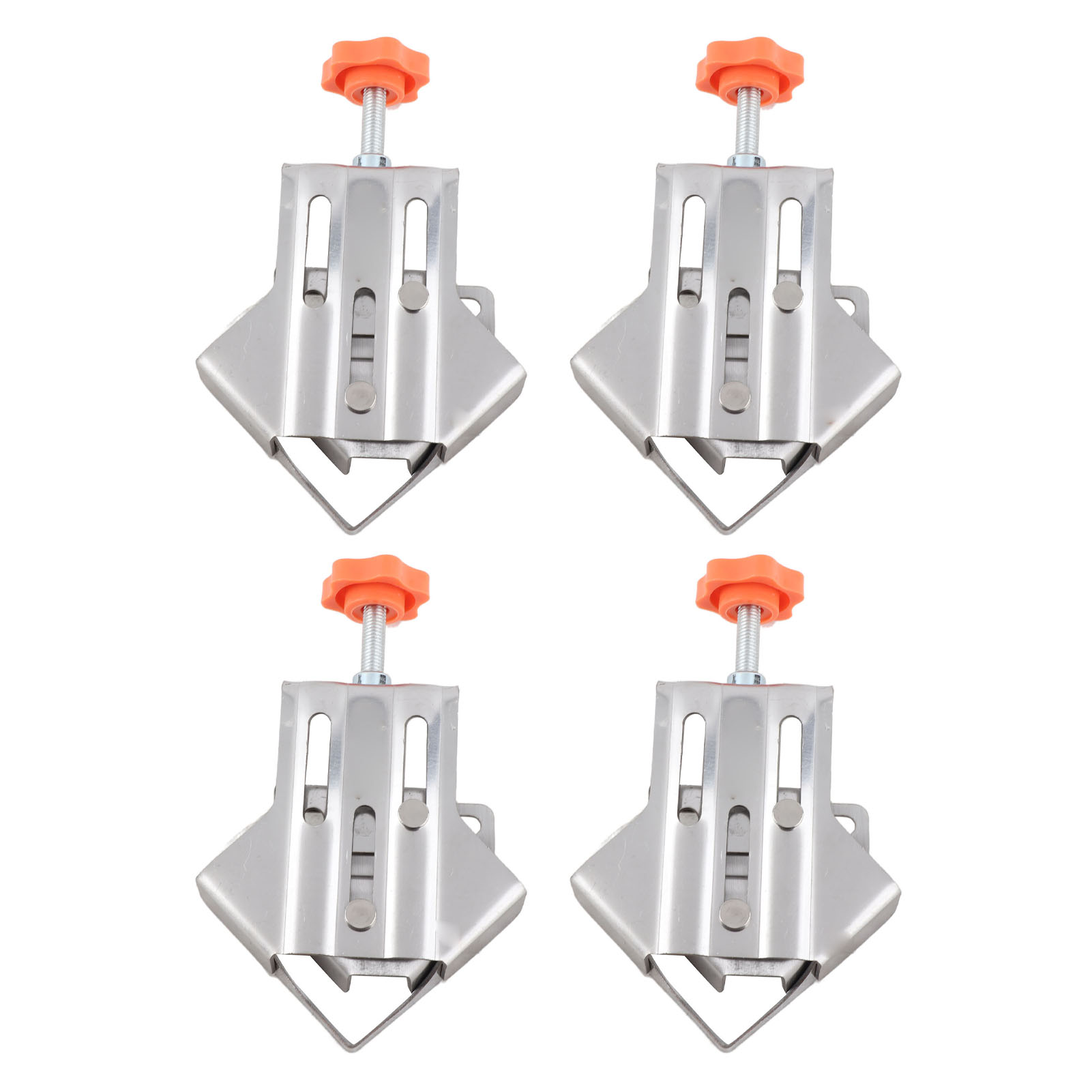Pince d'angle à épissure 90° en acier inoxydable, pour menuiserie et bricolage, lot de 4