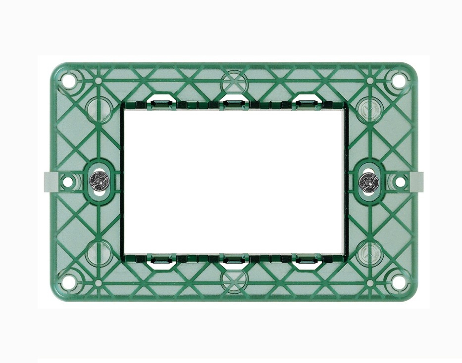 Tot Elettric T2 Supporto 503 3 Moduli Compatibile Vimar Plana Totz6003