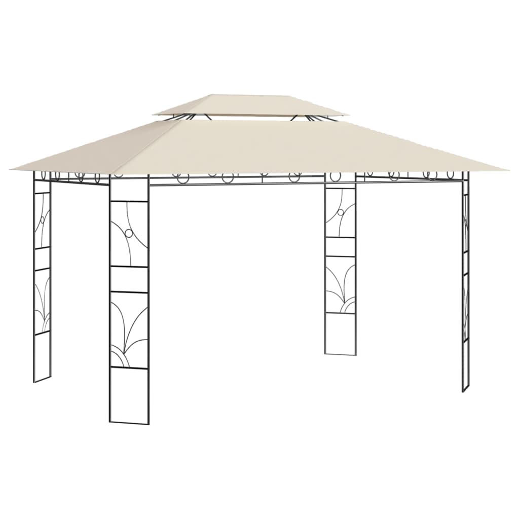 Vidaxl Beige Pavillon 4X3x2,7 M Creme 160 G/M²