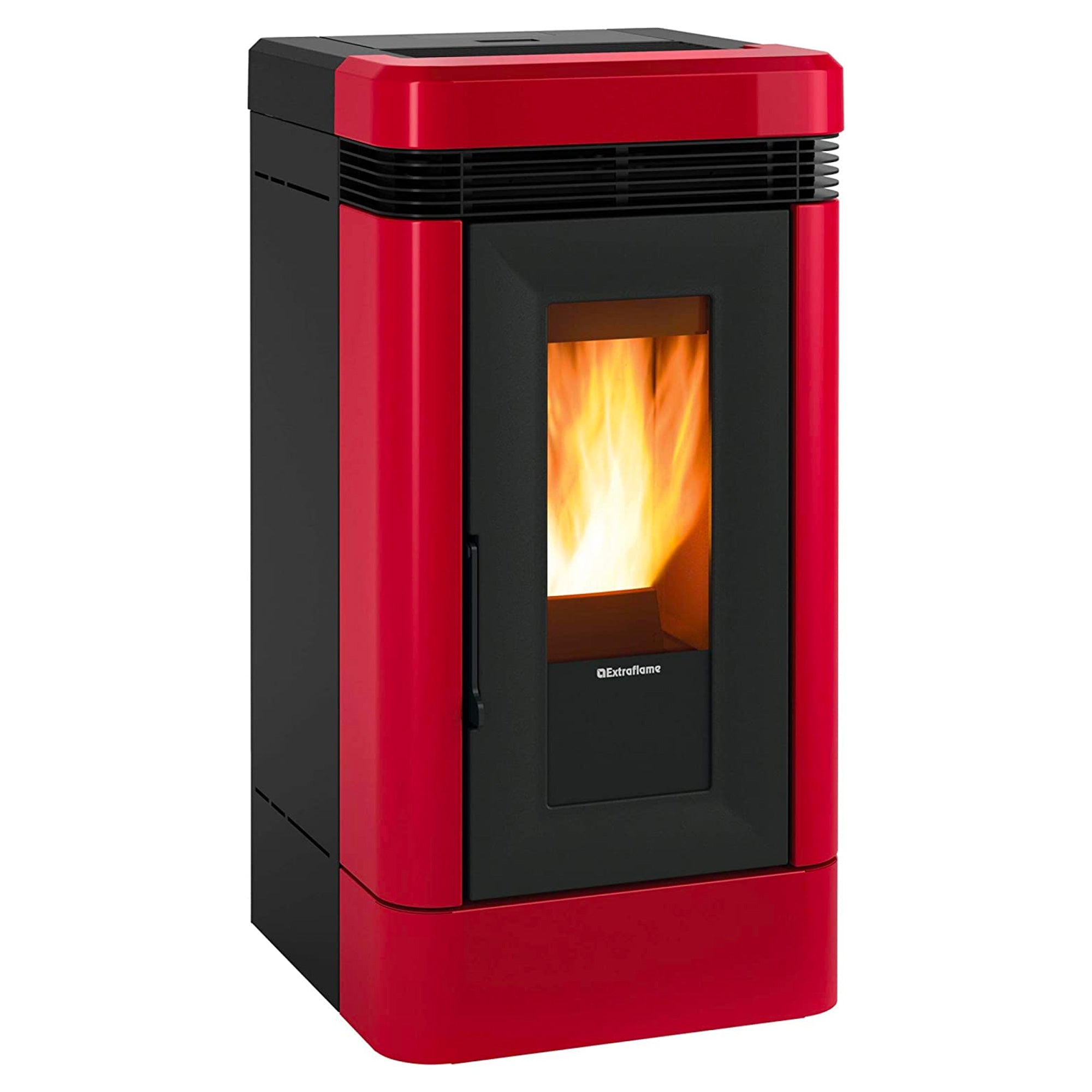 Stufa A Pellet Lucia Plus Potenza Termica 12 Kw 344 M3 Riscaldabili Colore Bianco - Extraflame