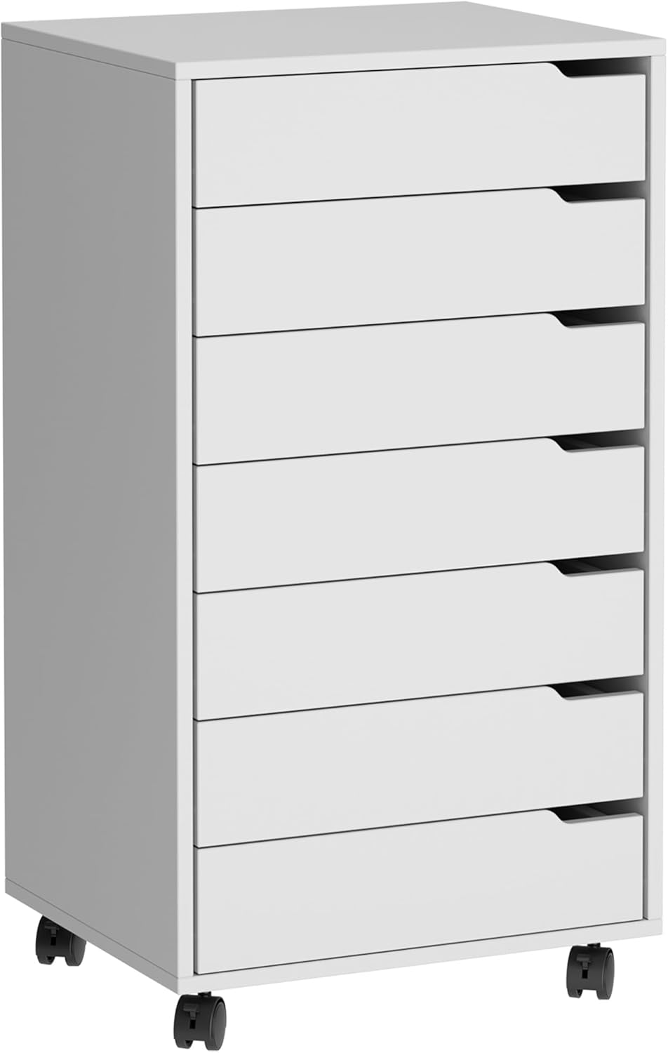 Soges – Caisson De Bureau Mobile 7 Tiroirs – Roulettes Verrouillables