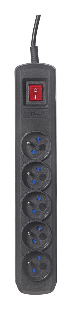 Activejet Schwarz Acp-5Gn 3M Cz Mehrfachsockel 5 Steckdosen Ac Indoor