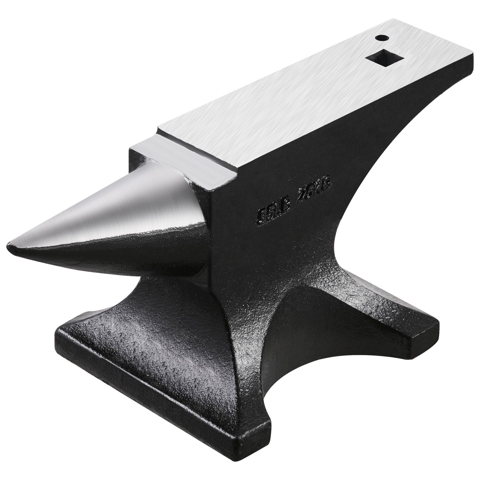 Enclume à corne unique 55 lbs en acier moulé, table de coupe et base stable, pour cintrage et façonnage