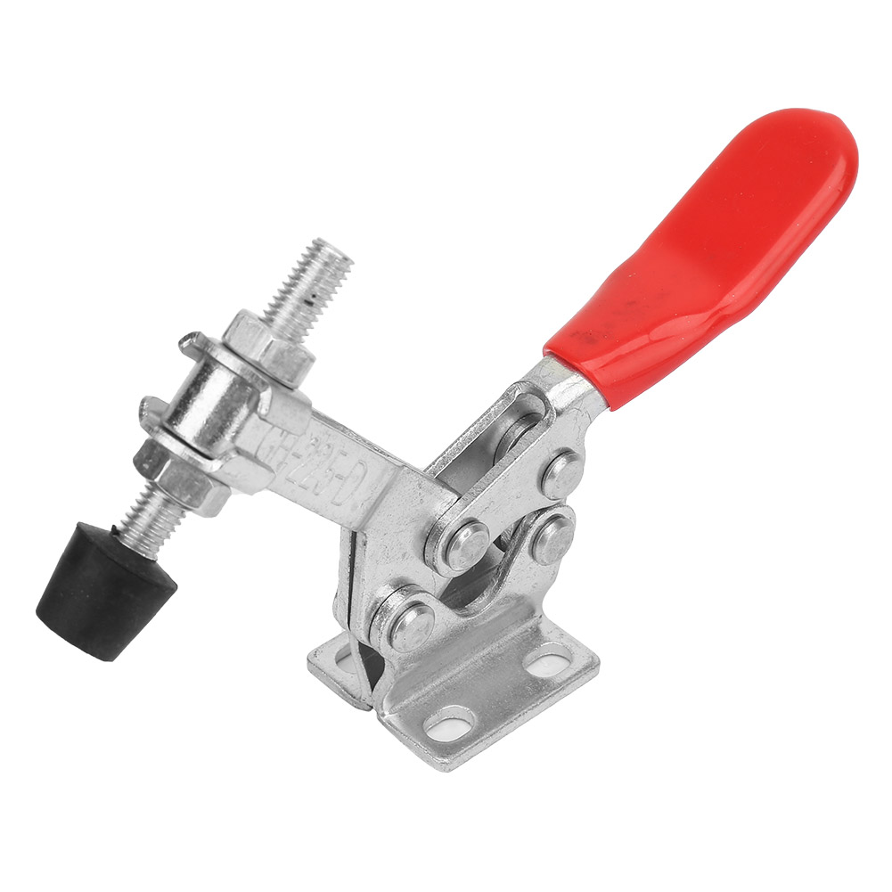 Pince de serrage rapide à cliquet en fer galvanisé, force de traction 227 kg, mâchoire 13 mm, poignée horizontale