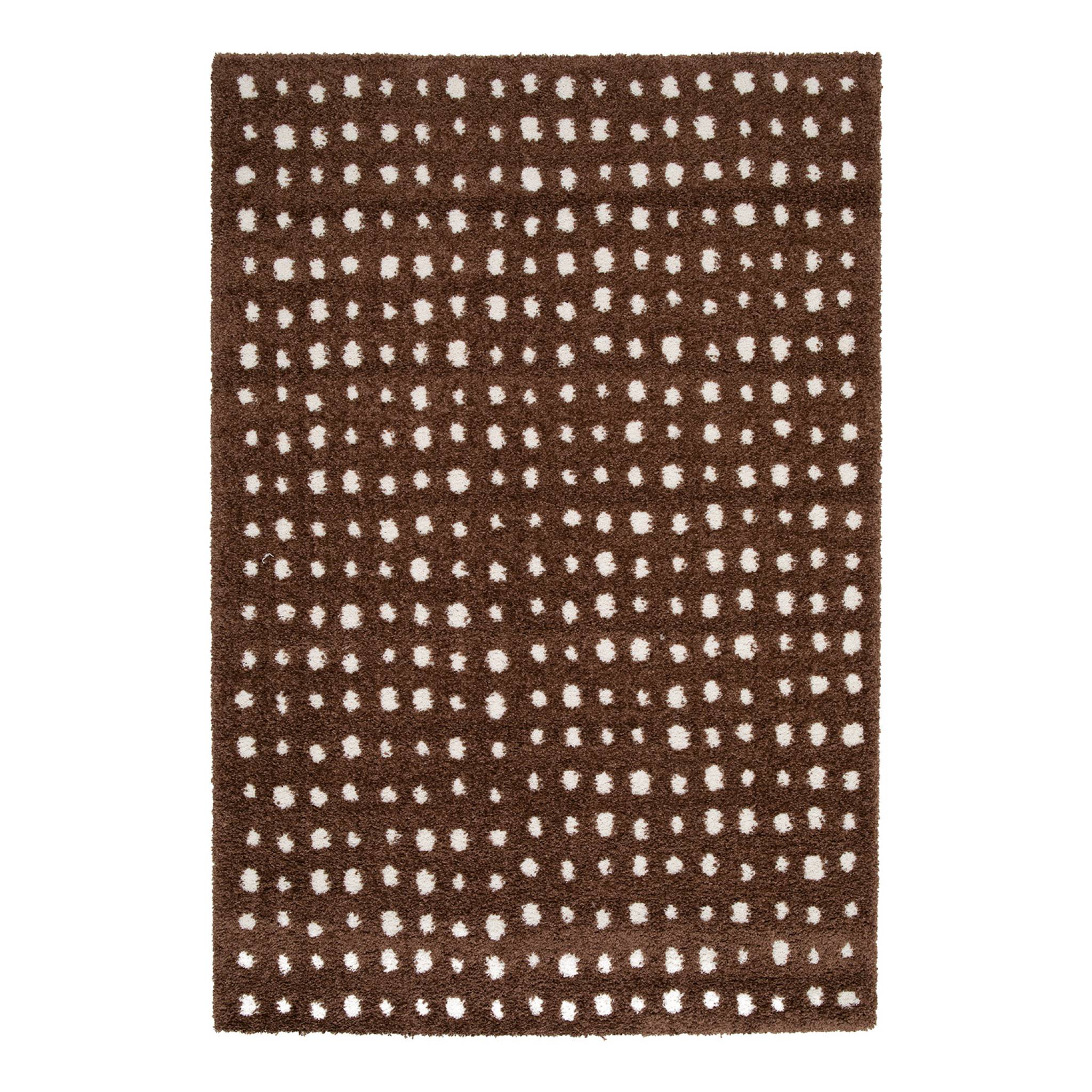 Sweeek Indoor Rug Brown With Cream Polka Dots 150x80 Cm - Eno