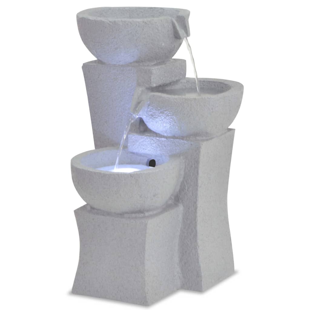 Vidaxl – Fontaine D'Intérieur Avec Lampe Led – Polyrésine – Dimensions